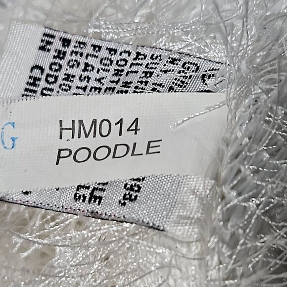 Ganz Webkinz White Poodle 9 in Plush Dog Shaggy Stuffed Animal Toy NO CODE HM014 - Picture 6 of 9